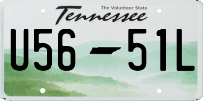 TN license plate U5651L