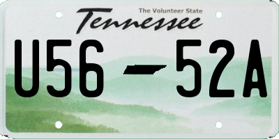 TN license plate U5652A