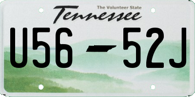 TN license plate U5652J