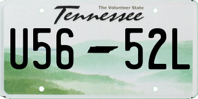 TN license plate U5652L
