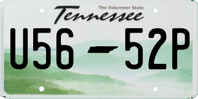 TN license plate U5652P