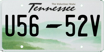 TN license plate U5652V