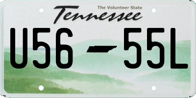 TN license plate U5655L