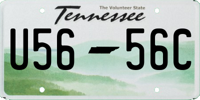 TN license plate U5656C