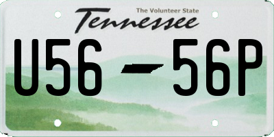 TN license plate U5656P
