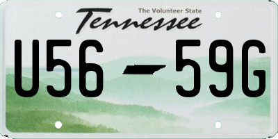 TN license plate U5659G