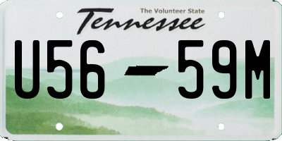 TN license plate U5659M