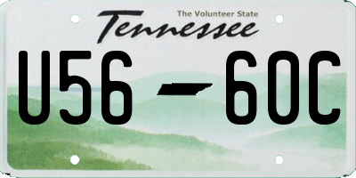 TN license plate U5660C
