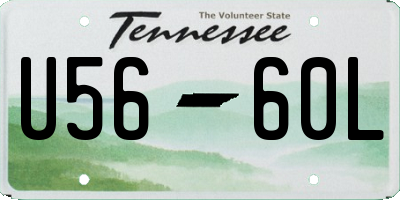 TN license plate U5660L
