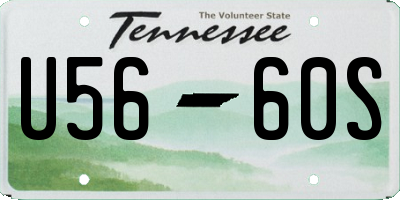 TN license plate U5660S