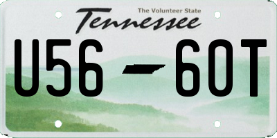 TN license plate U5660T