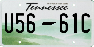 TN license plate U5661C