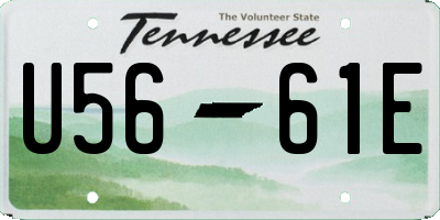 TN license plate U5661E