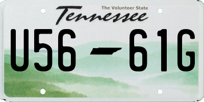 TN license plate U5661G
