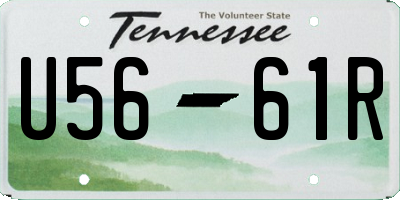 TN license plate U5661R