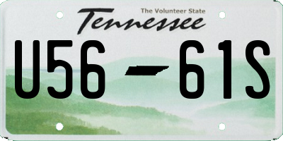 TN license plate U5661S