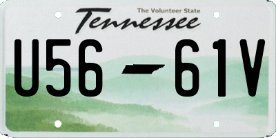 TN license plate U5661V