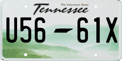 TN license plate U5661X