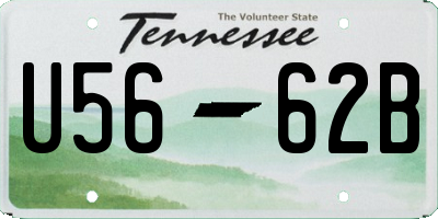 TN license plate U5662B