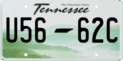 TN license plate U5662C