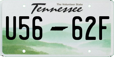 TN license plate U5662F