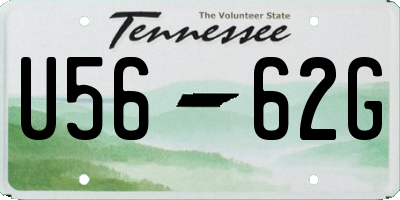 TN license plate U5662G