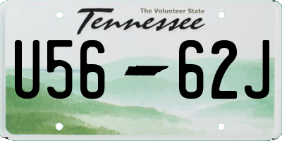 TN license plate U5662J