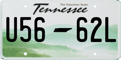 TN license plate U5662L
