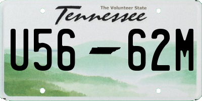 TN license plate U5662M