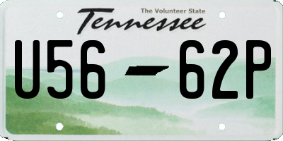 TN license plate U5662P