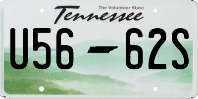 TN license plate U5662S