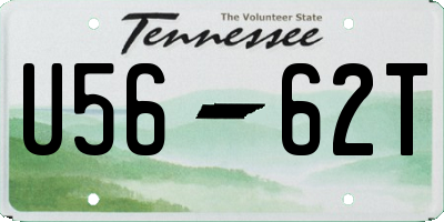 TN license plate U5662T