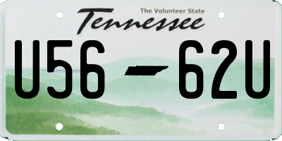 TN license plate U5662U