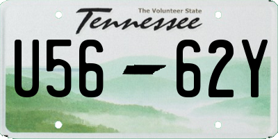TN license plate U5662Y