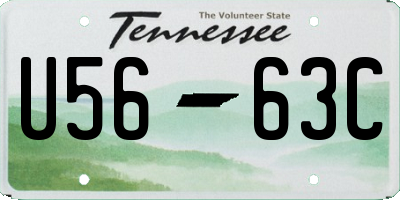 TN license plate U5663C