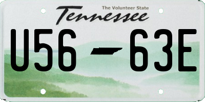 TN license plate U5663E