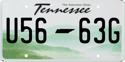 TN license plate U5663G