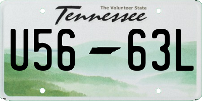 TN license plate U5663L