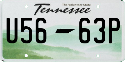 TN license plate U5663P