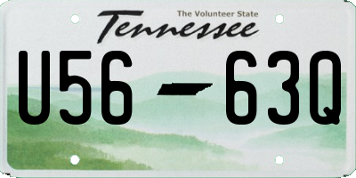 TN license plate U5663Q