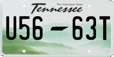 TN license plate U5663T