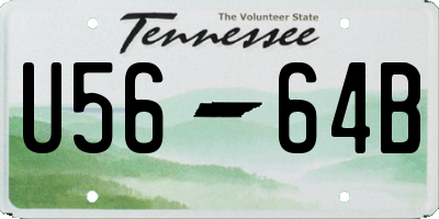 TN license plate U5664B