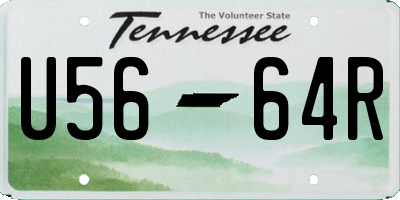 TN license plate U5664R