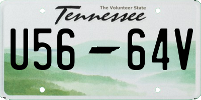 TN license plate U5664V