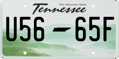 TN license plate U5665F