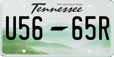 TN license plate U5665R