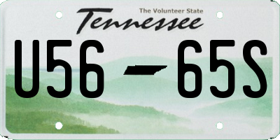 TN license plate U5665S