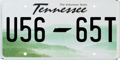 TN license plate U5665T