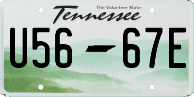 TN license plate U5667E