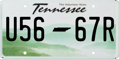 TN license plate U5667R